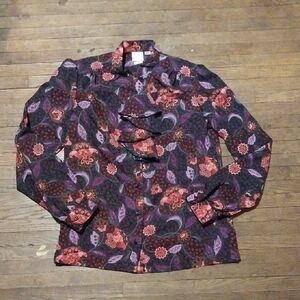 Vintage Pykettes Floral Women's Shirt